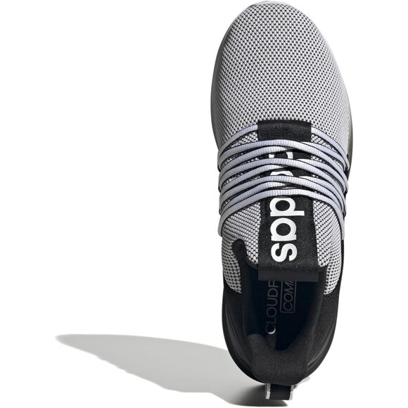 🆕Adidas Mens White/Black/White Imported Rubber Lite Racer Adapt Pull-On Shoes - Picture 8 of 11